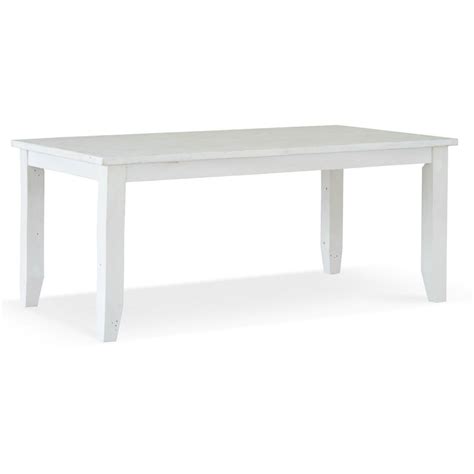 White wood dining table 180x105x77.5cm