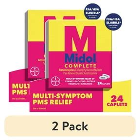 Pamprin Maximum Strength Pain + Energy Menstrual Pain Relief Caplets ...