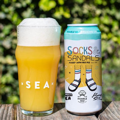 Socks & Sandals - Foggy IPA (4-pack of 16 oz cans) – Humble Sea Brewing Co.