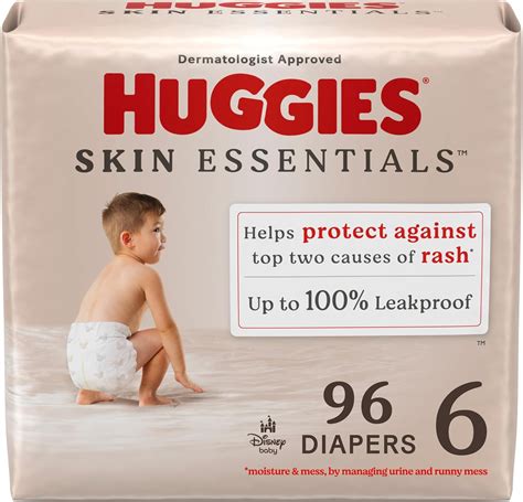 Amazon.com: Huggies Size 6 Diapers, Skin Essentials Baby Diapers, Size ...