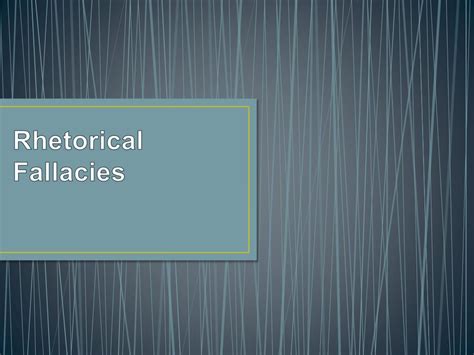 Image result for Rhetorical Fallacies Examples