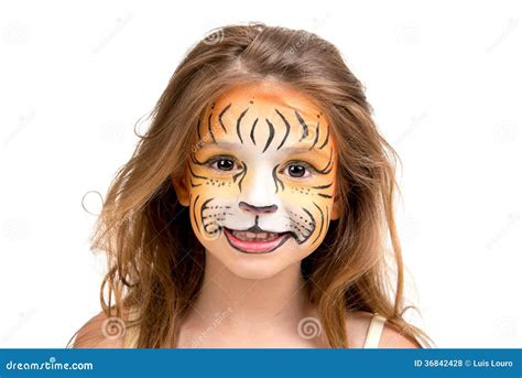 Easy Tiger Face Painting