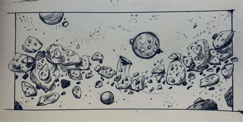 Asteroid 2d Line Drawing