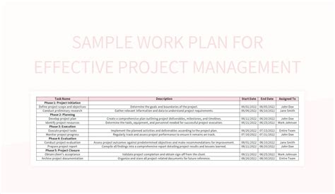 Project Work Plan Template 的图像结果