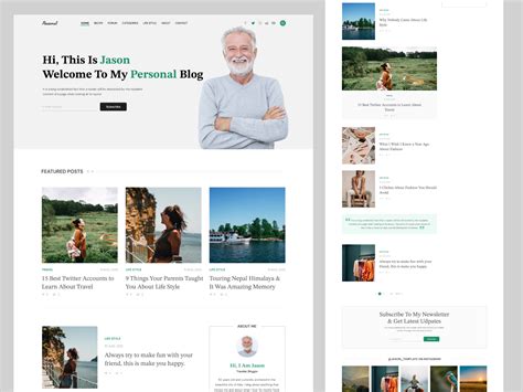 Image result for Personal Blog Web Design
