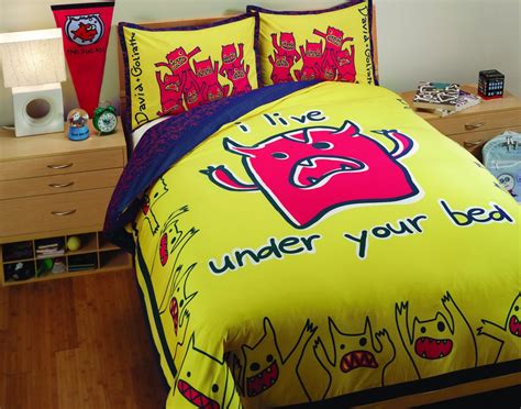 Buy David & Goliath T300 Sateen 100-Percent Cotton Monsters Twin Duvet ...