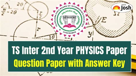 TS Inter 2nd Year Physics Question Paper 2025 with Answer Key, Download PDF