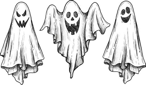 Vector scary ghost png | Halloween drawings, Drawings, Ghost tattoo
