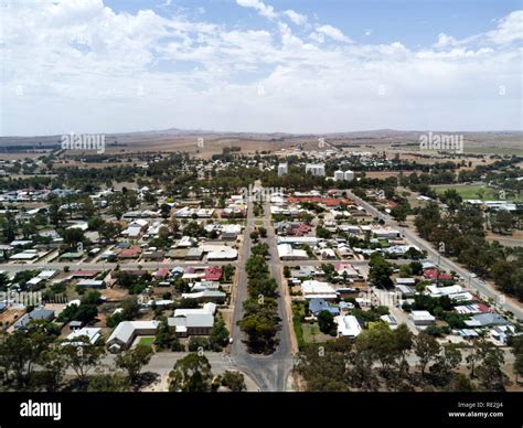 Aerial of agricultural service town Jamestown South Australia Stock Photo - Alamy - map of jamestown south australia