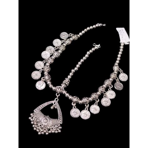 Akruti Collection Oxidised Plated Damini Mangtikka – JewelEMarket
