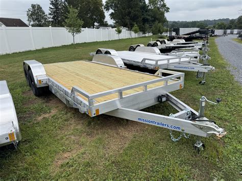 New 2026 Mission MOCH8X18W 10K 18 Foot Wood Deck Car Hauler 10000 LB ...