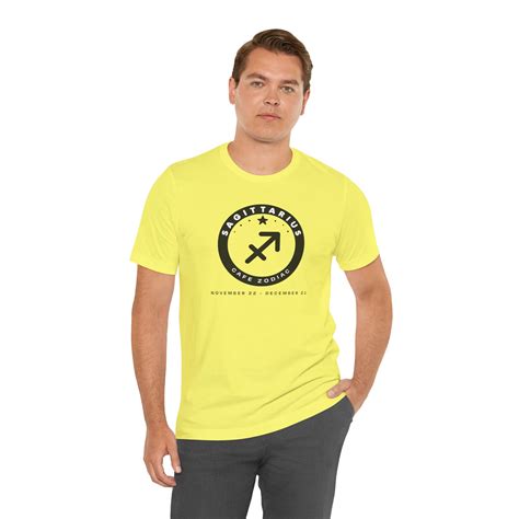 Unisex Jersey Short Sleeve Tee-sagittarius Cafe Zodiac Shirt-star Sign ...