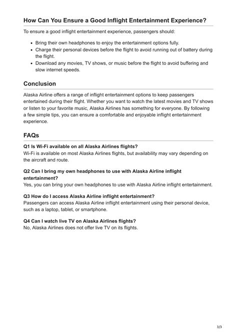 PPT - Alaska Airlines Inflight Entertainment PowerPoint Presentation ...