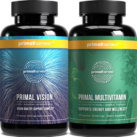 Primal Harvest Multivitamin & Vision Supplements for Women and Men ...