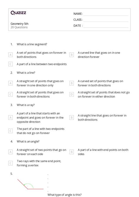 50+ Geometry worksheets for 2nd Class on Quizizz | Free & Printable