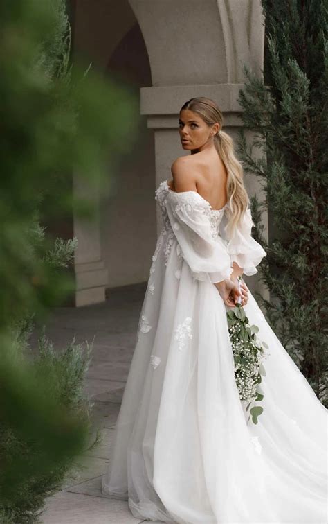 Romantic long sleeve wedding dresses 60 photos - Astyledwedding.com - wedding dress with shoulder sleeves