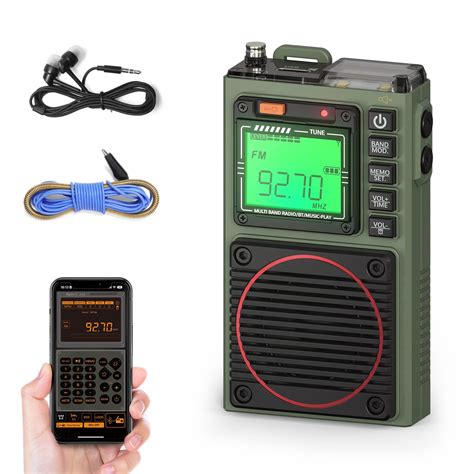 Amazon.com: Raddy RF75A APP Control Shortwave Radio, Portable Shortwave ...