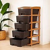 Kuber Industries 7-Layer & 57 Ltr Plastic Drawer Storage Organiser ...