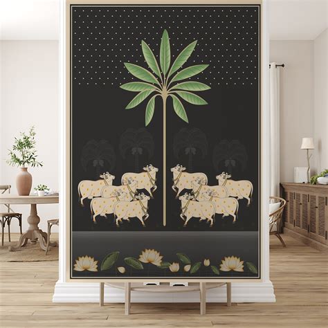 Pichwai Modern Wallpaper – Myindianthings