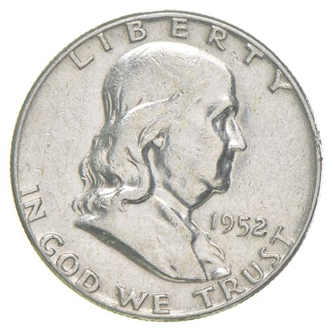 Better 1952 US Franklin 90% Silver Half Dollar Coin Collection Set ...