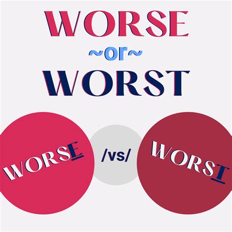 worse vs worst what is the difference?