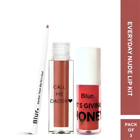 Perfect Lip Kit | Liquid Lipstick + Lip Oil + Lip Liner @999 – Blur India