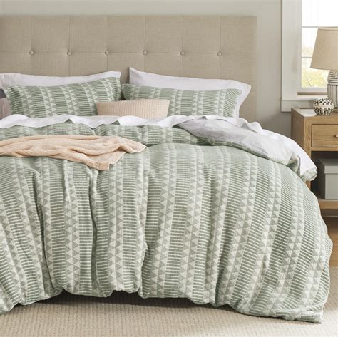 Bedsure Cotton Duvet Cover King Size - Chenille Textured Duvet Cover ...