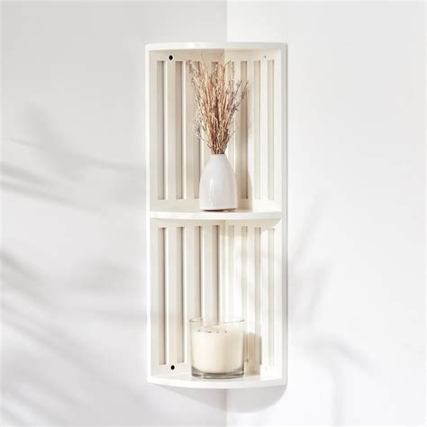 Buy Robin Corner Shelf - White from Home Centre at just INR 499.0