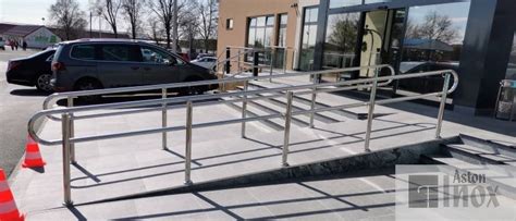 Inox rukohvati na invalidskim rampama