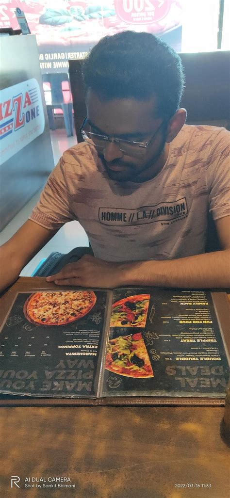 Menu at Pizza Zone, Surat, 101-J R SQUARE KAPODRA VARACHHA ROAD