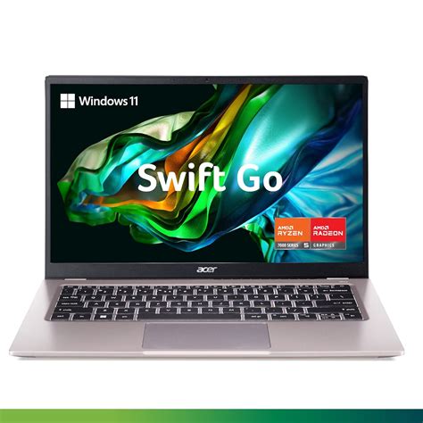 Acer Swift Go 14 Thin and Light Premium Laptop AMD Ryzen 5 7530U Hexa ...