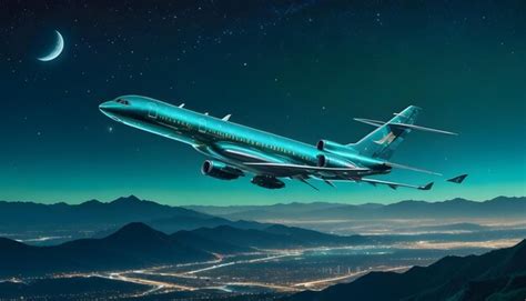 Um avião está voando sobre uma cidade e o céu é azul | imagem Premium ...
