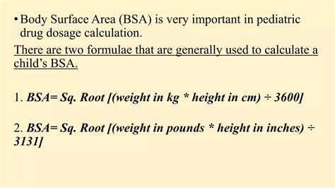 Pediatric Drug calculations |drug calculation formulas | PPTX