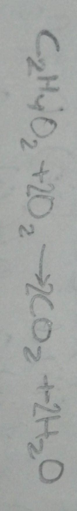 C2H4O2 O2 CO2 H2O 的图像结果