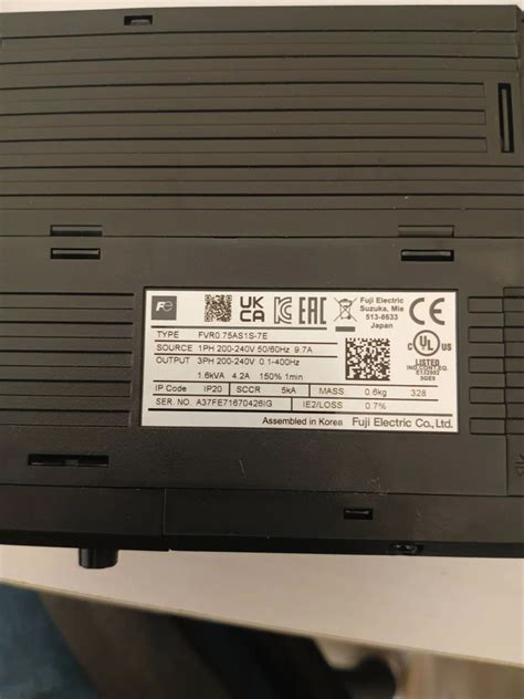 Variable Frequency Drive - FUJI VFD FVR MICRO ( FVR0.75AS1S-4E ...