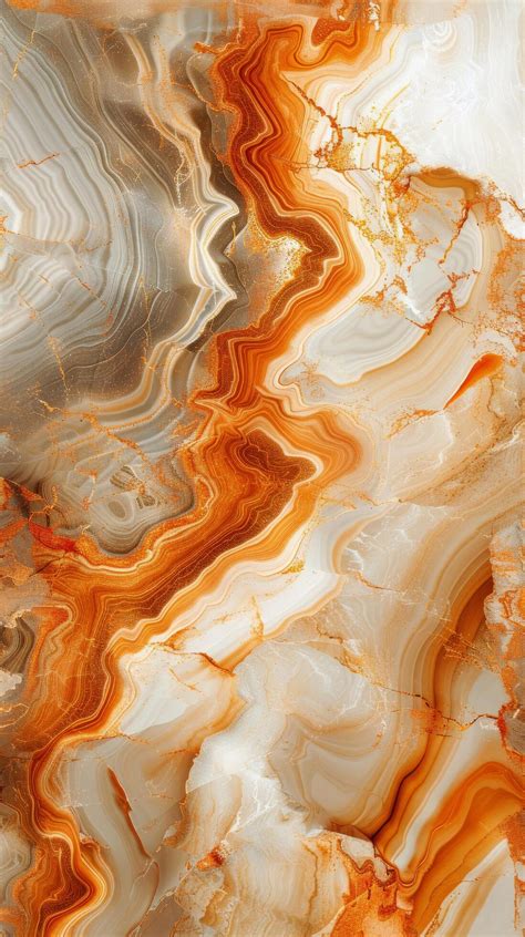 AI generated Close Up of an Orange and White Marble 43172495 Stock ...