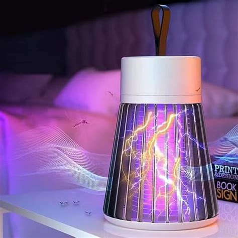 Electric Mosquito Killer Lamp, 360° UV Light Trap with High-Voltage Bug ...