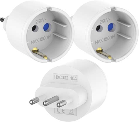 Aplimln 3 Pack Italy Travel Adapter, Italy Plug Adapter, France to ...