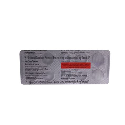 METONCE AM 50MG TABLET Price, Uses, Side Effects, Composition - Apollo ...