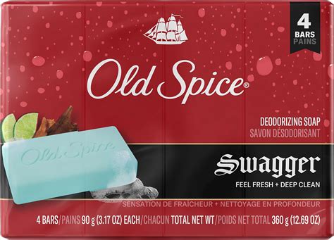 Amazon.com : Old Spice Bar Soap for Men, Swagger, 3.17 oz, 4 Bars ...