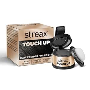 Streax Hair Root Touch Up for Grey Hair, Black – 4gm | Hair Cover Up ...