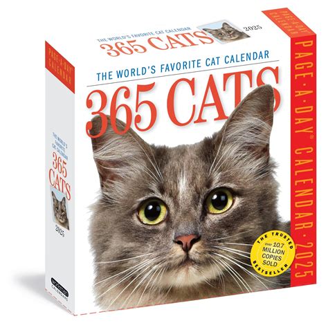 365 Cats Page-A-Day® Calendar 2025: The World's Favorite Cat Calendar ...