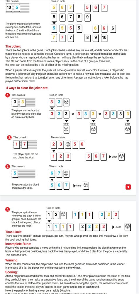 Joker Rules : r/rummikub