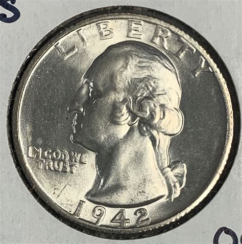 1942-S Washington Quarter, MS60+ (#5502) - For Sale, Buy Now Online ...