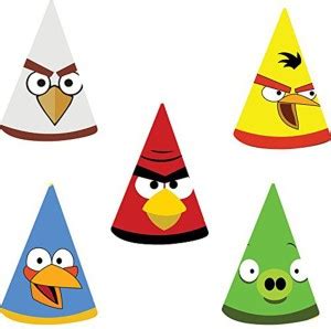 Party Propz ANGRY BIRD BIRTHDAY DECORATION /CAP SET 10/ ANGRY BIRD ...