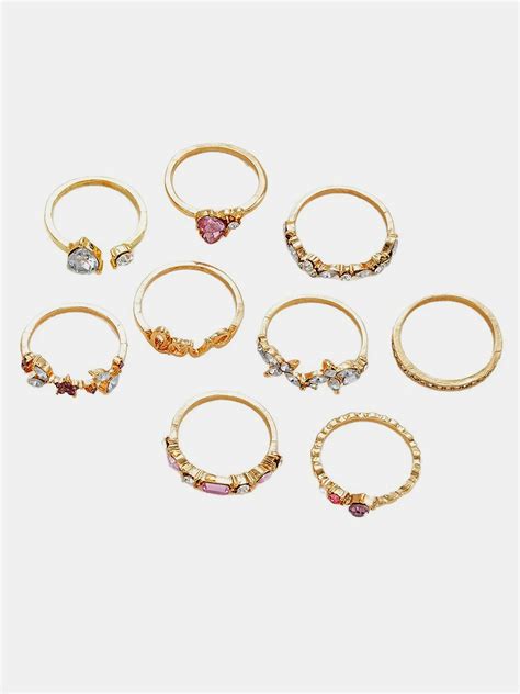Rhinestone Ring Set | Savana | Bestsellers