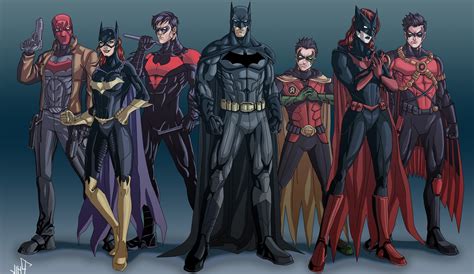 #589456 batman, robin, nightwing, hd, superheroes, artwork, digital art ...