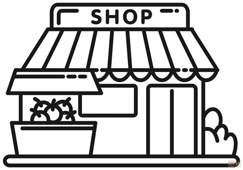 Shopkeeper Coloring Pages 的图像结果