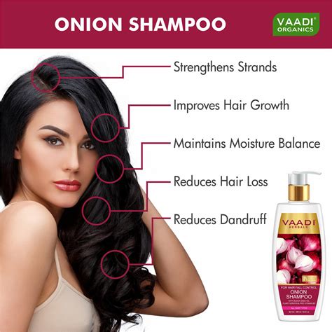 Onion Shampoo with Black Seed Oil, Plant Keratin & PRO Vitamin B5 (350 ...