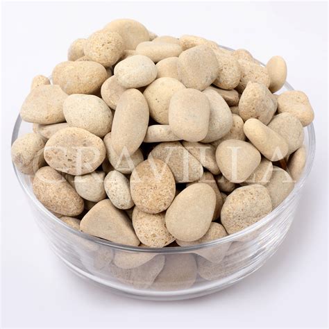 Mystic Gold Limestone Tumbled Pebbles 10-25mm | Limestone Pebbles